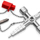 Chaves multifuncionais para gabinetes de controle Twinkey