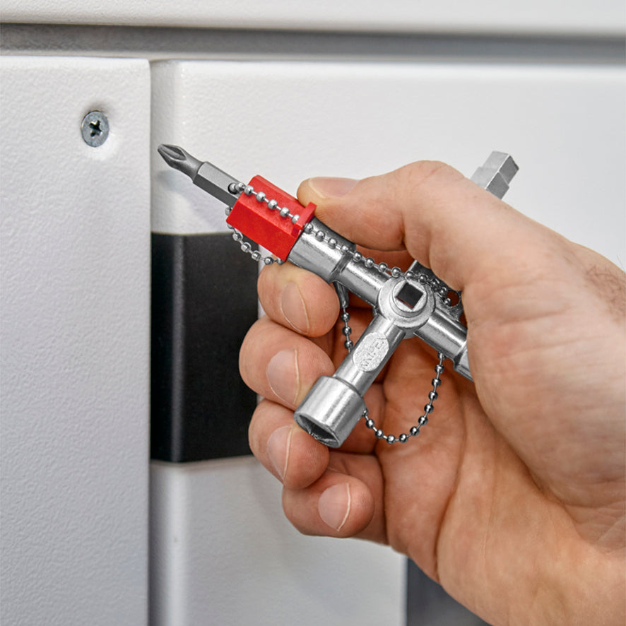 Chaves multifuncionais para gabinetes de controle Twinkey