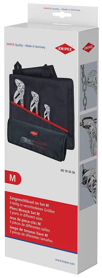 Juego Alicates Para Tubos En Estuche 3 Piezas 125 180 250mm.