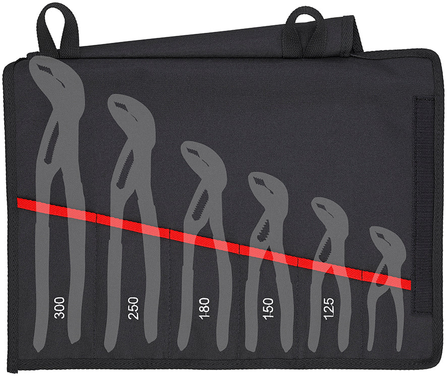 Zestaw szczypiec do rur w etui 5-częściowy 125 150 180 250 300 mm
