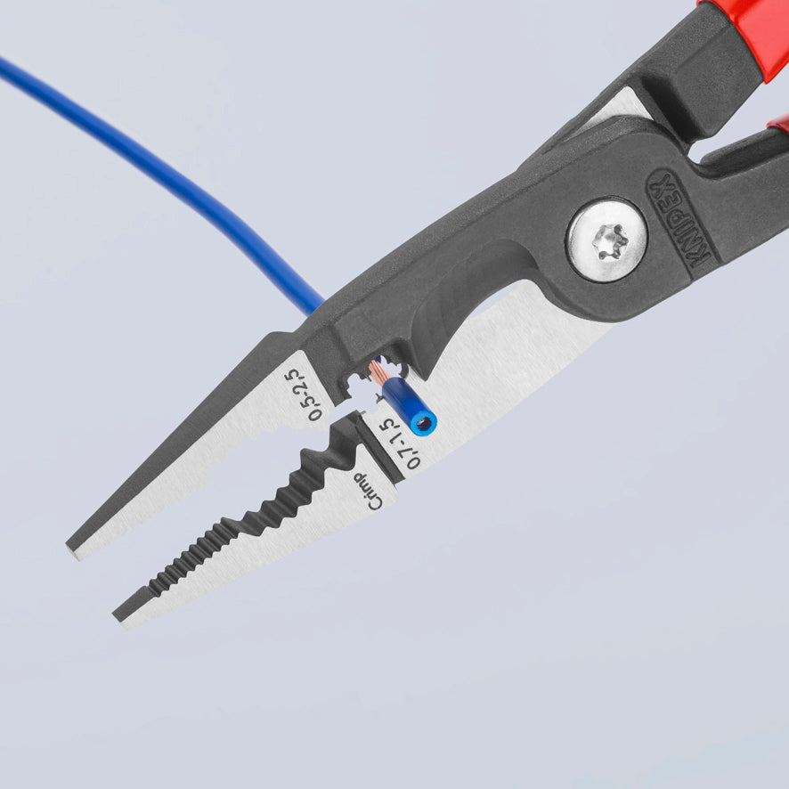 Elektroinštalačné kliešte 200 mm 6 v 1