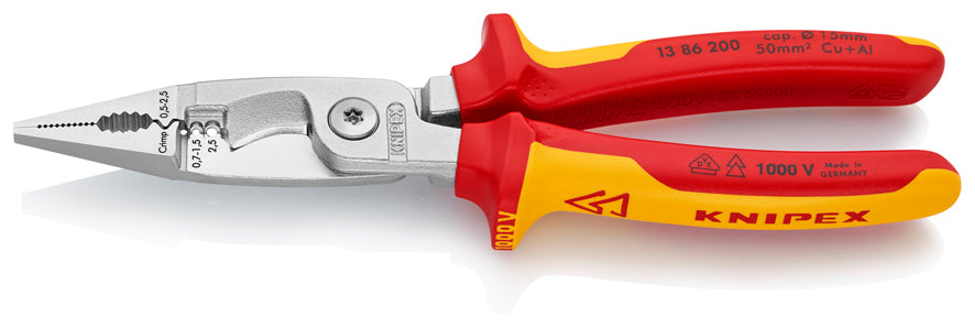 Pinza per installazione elettrica isolata 200mm