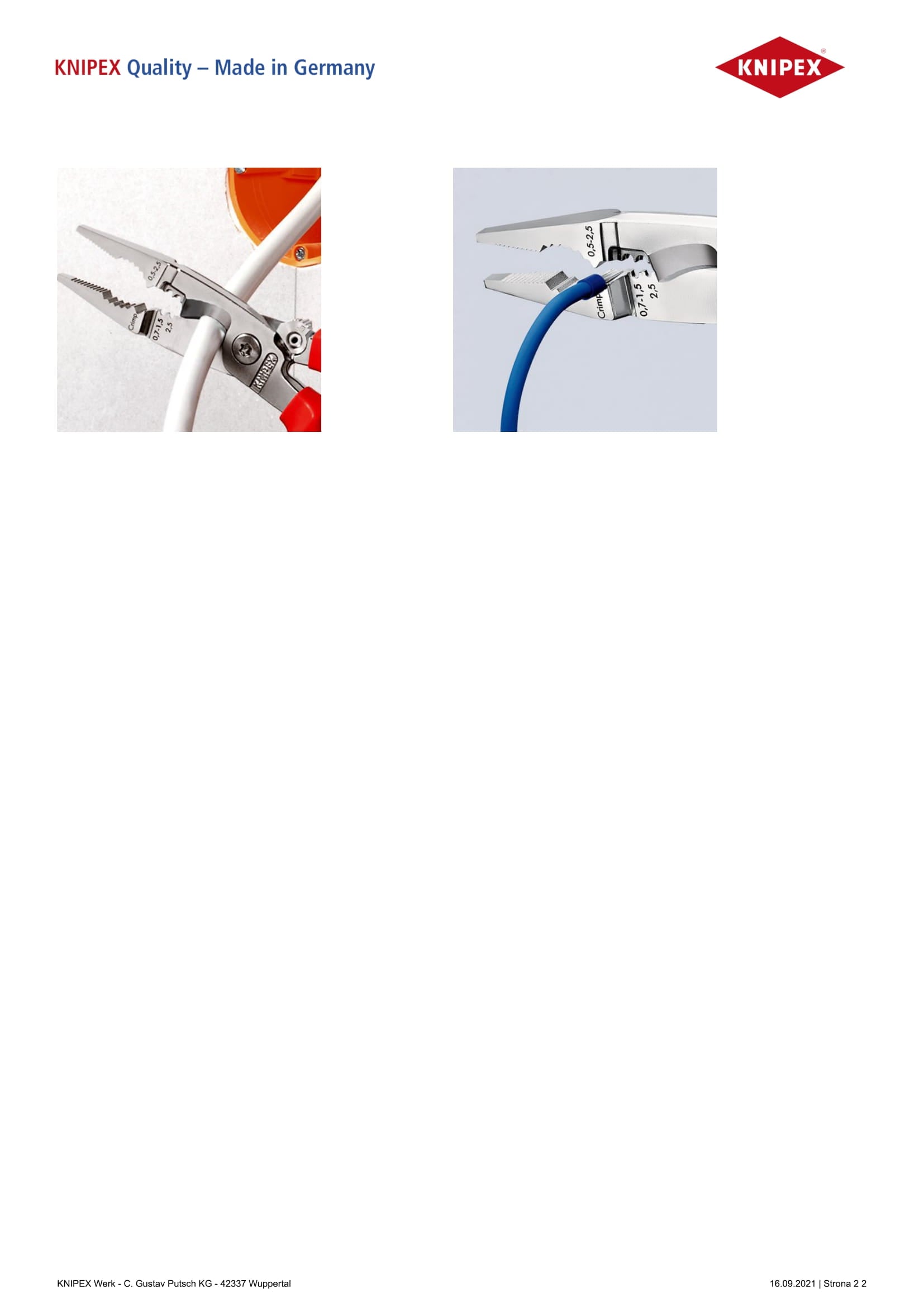 Pinza per installazione elettrica isolata 200mm