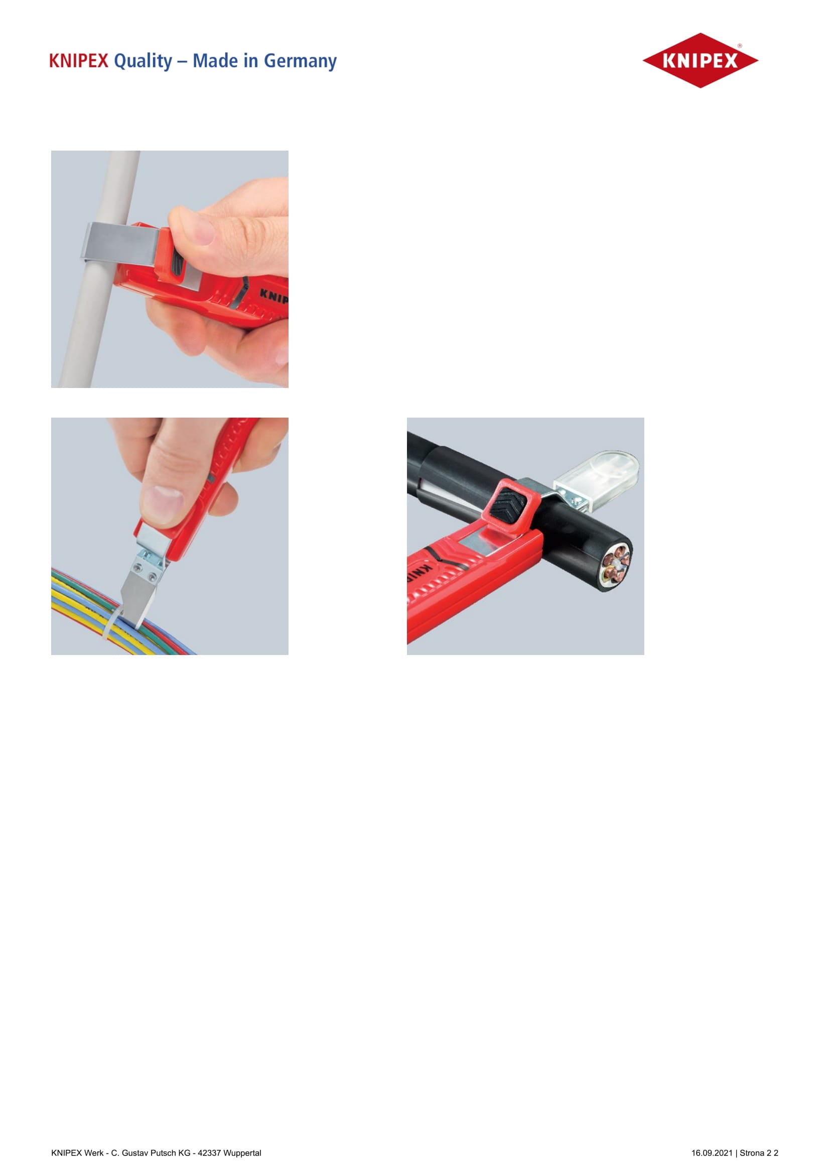 Outer Insulation Stripping Tool 4.0-16.0mm 130mm