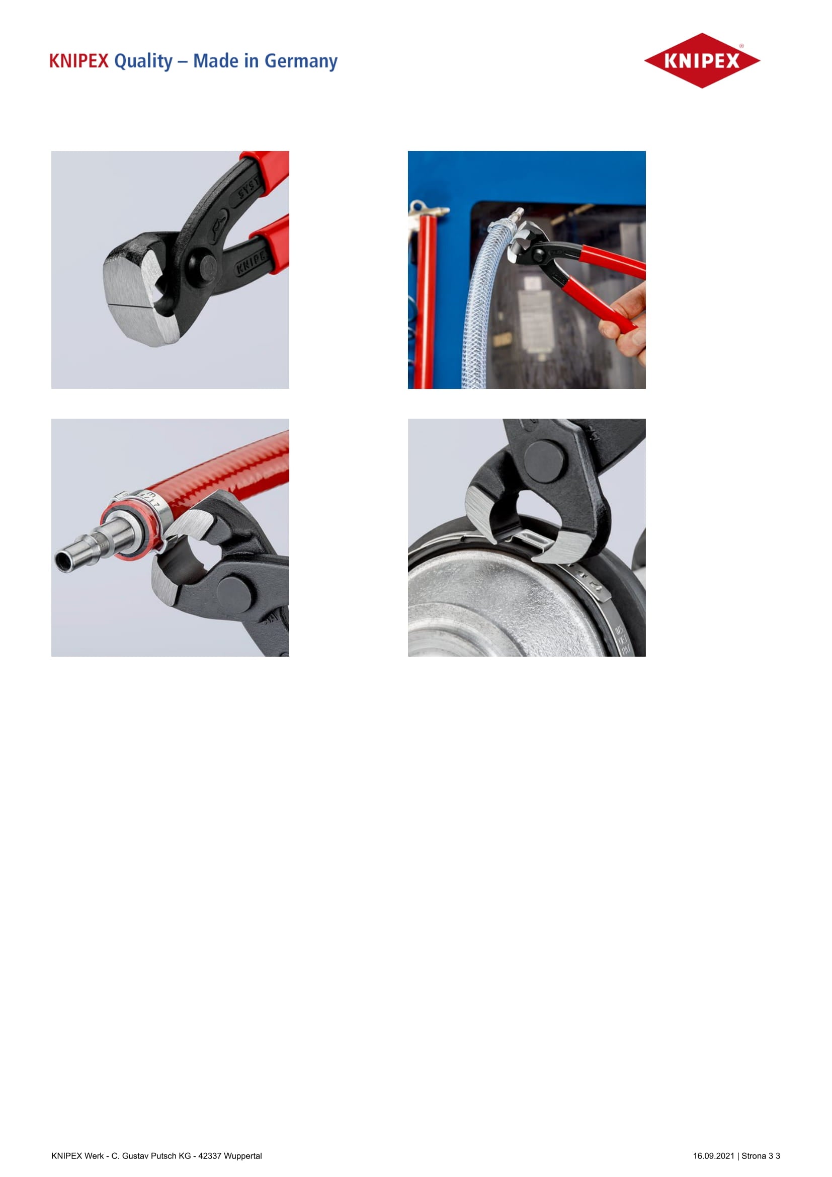 Pinza per installazione serracavi Oetiker