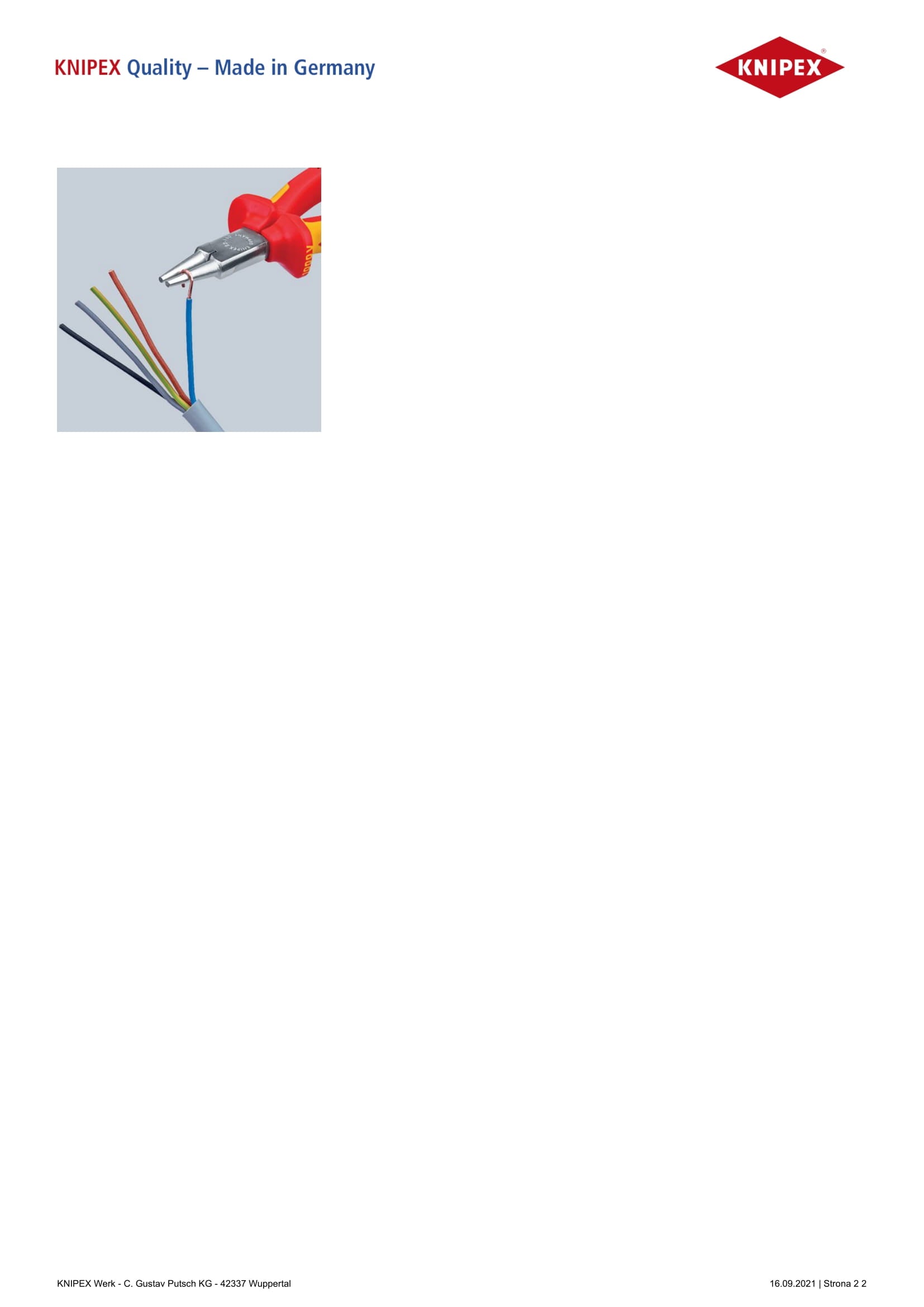 Pinza a becchi tondi 1000v 160mm
