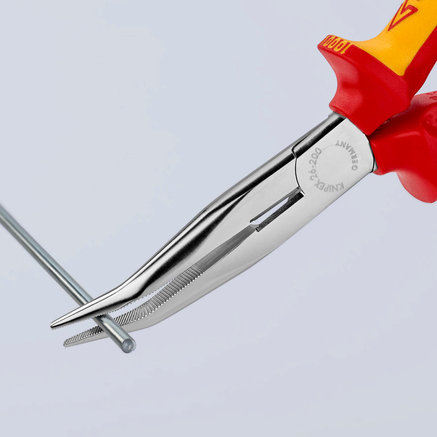 Insulated Long Curved Cutting Pliers Half-round 200mm