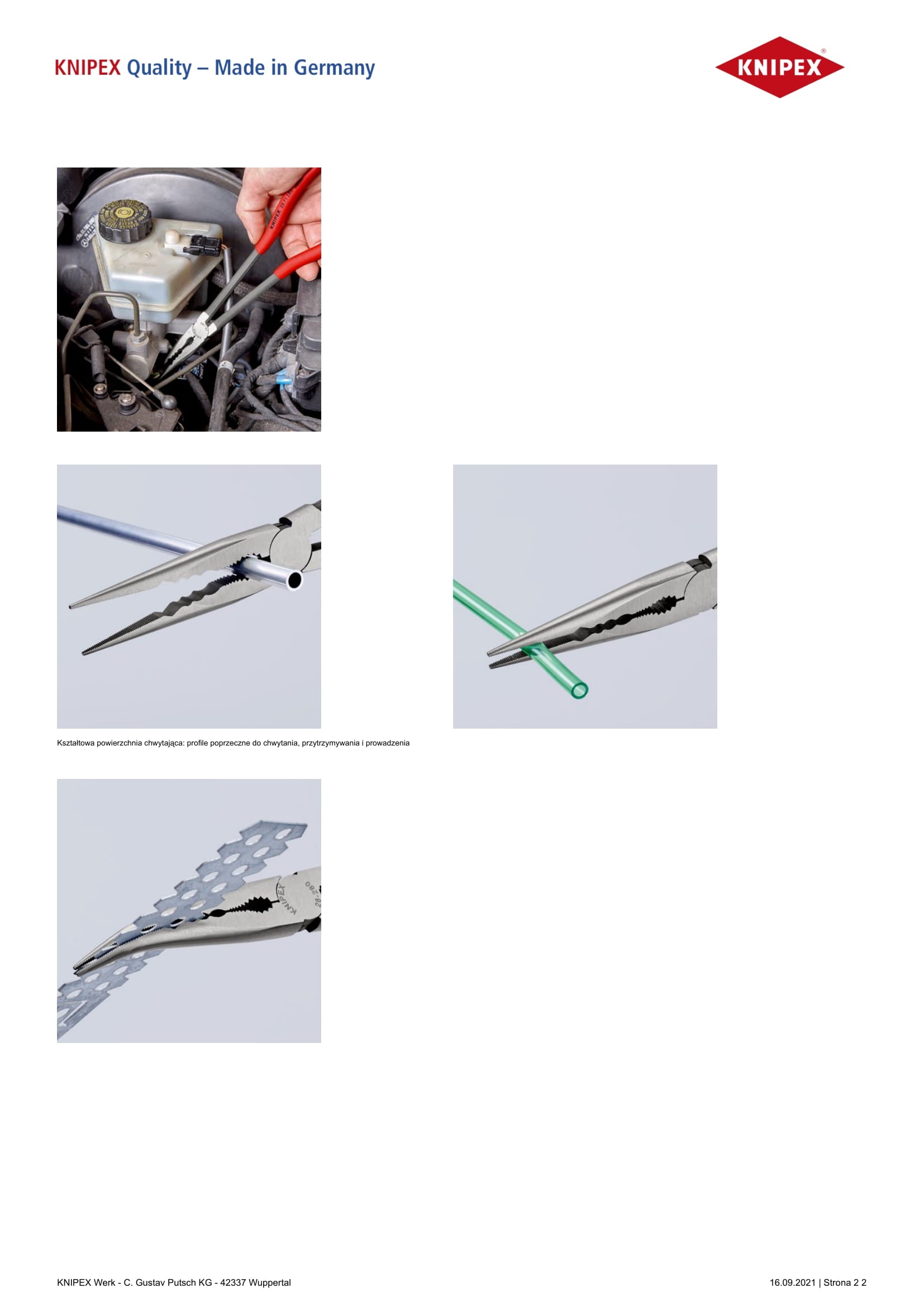 Pinza per montaggio piatto con profilo a croce 280 mm