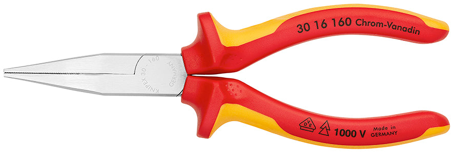 Pinza a becchi piatti isolati 160 mm