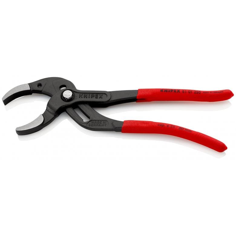 Pliers For Sanitary Siphons And Connectors 250mm 25-80mm