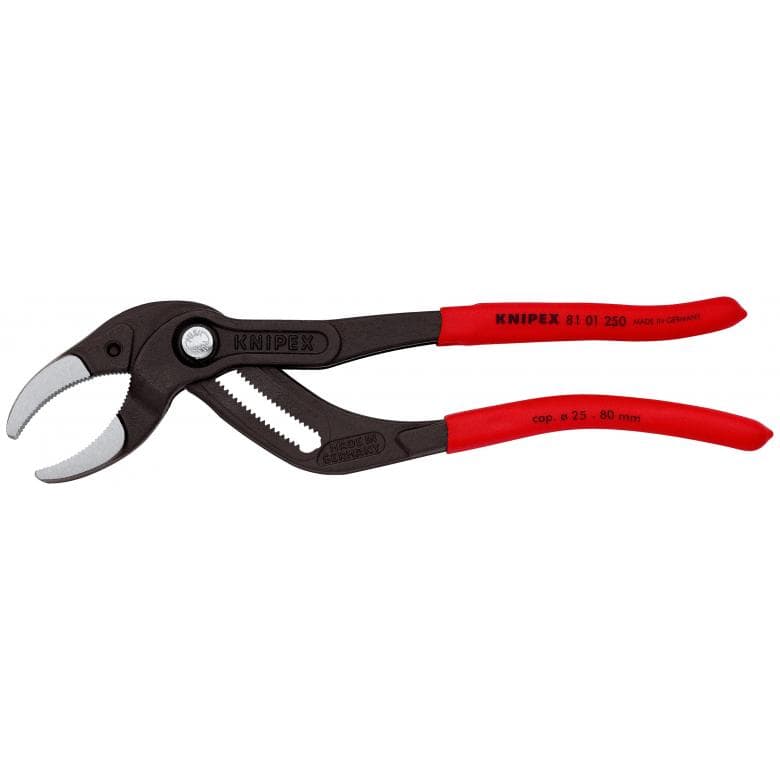 Pliers For Sanitary Siphons And Connectors 250mm 25-80mm