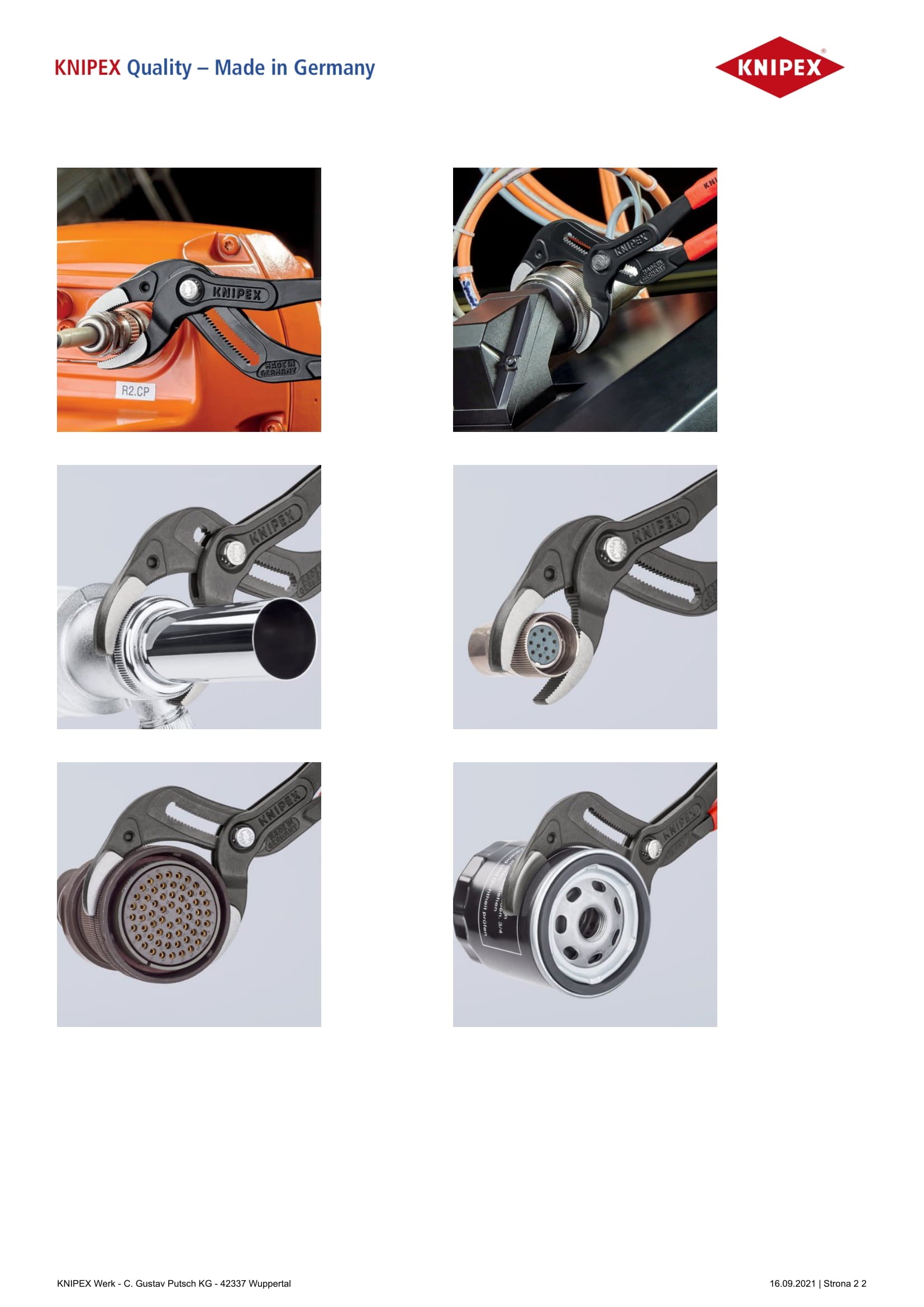 Pliers For Sanitary Siphons And Connectors 250mm 25-80mm