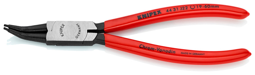 Pinza per anelli Ciger piegata a 45° interna 180 mm