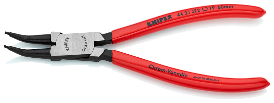 Pinza per anelli Ciger piegata a 45° interna 180 mm