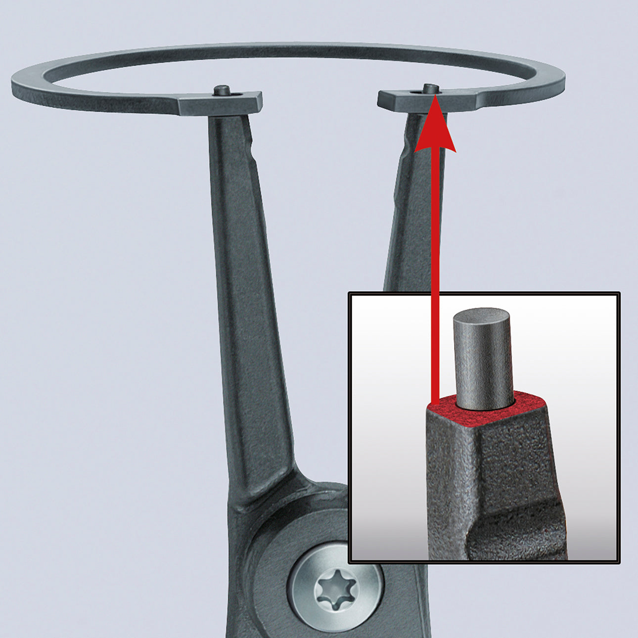Präzisions-Außenringzange gerade 180 mm