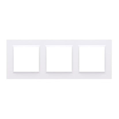 Simon 10 3-fold Frame White