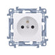 Simon 10 Single Socket With/unit White