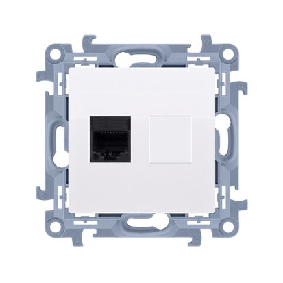 Simon 10 Computer Socket Rj45 Single Cat 5e White