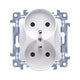 Simon 10 Double Socket With/without White