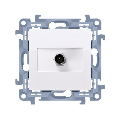 Simon 10 Single Tv Antenna Socket White