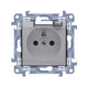 Simon 10 Single Socket With/with Ip44 Class Smoke White