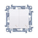 Simon 10 Double Stair Switch White