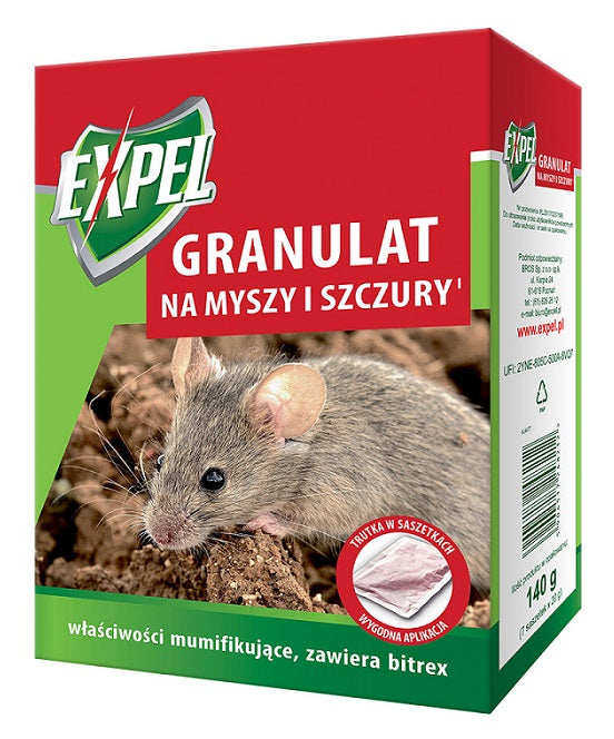 Expel Granule pentru șoareci și șobolani 140g