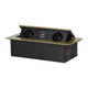 Prise Encastrable 2x2p+z 2xusb Plat Laiton Bord