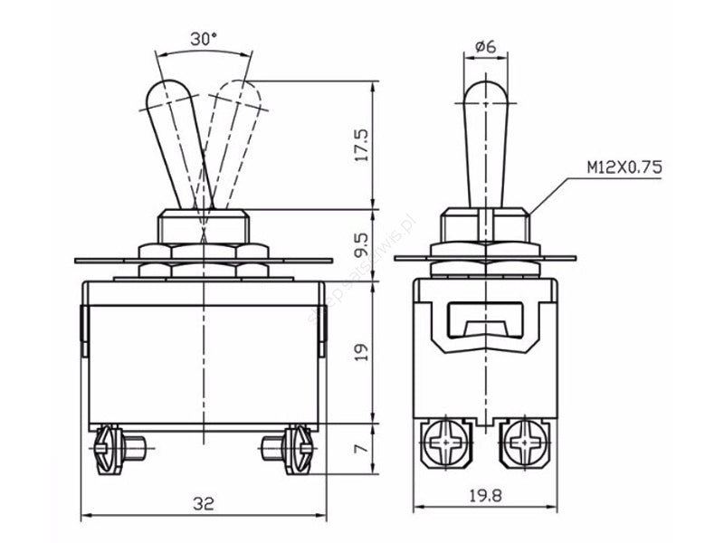 Connecteur de commutateur Kn3 -201