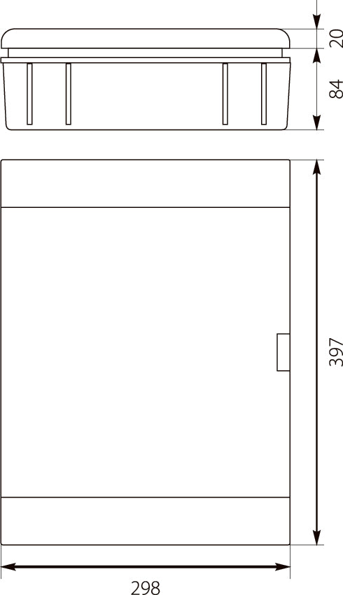 Modular Distribution Board 2x12 Flush-mounted Ip40 Srp-24 2.5