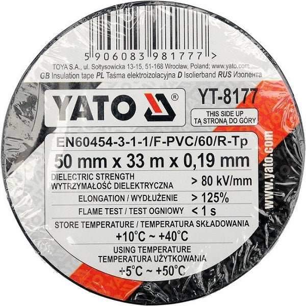 Čierna elektrická izolačná páska 50mm*33m
