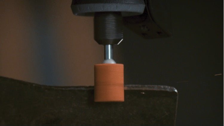 Muela abrasiva cilíndrica de óxido de aluminio de 9,5 mm, 3 piezas.