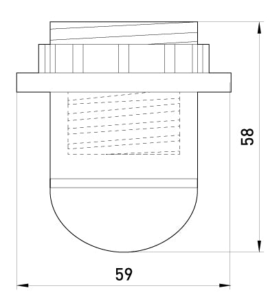 Plast Lamphållare Med Ring E27 Svart
