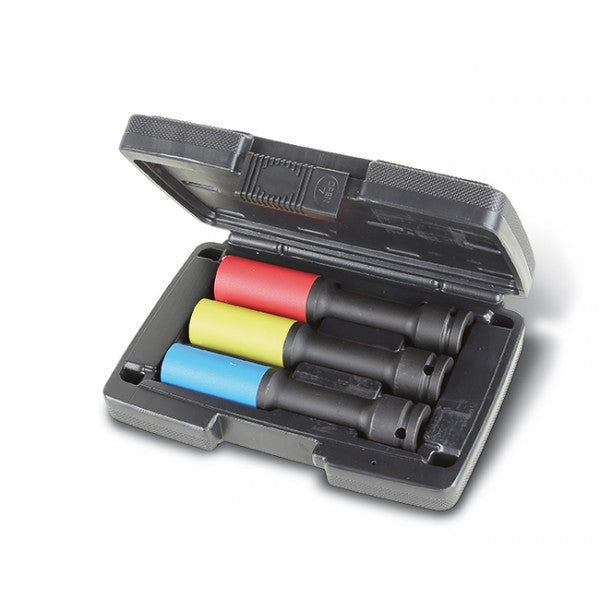 Set Of Impact Sockets For Aluminum Wheels Polymer Covers 3 Pcs.