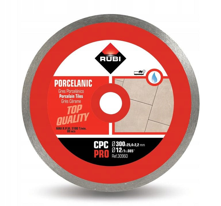 Diamantzaagblad voor porseleinen tegels Doorlopende rand Cpc
