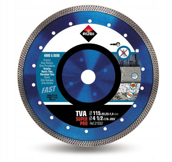 Diamantzaagblad voor harde materialen Turbo Vipe-velg