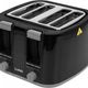 Toaster 1300-1500 W Schwarz