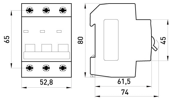 Mcb.pro60 3p B25a 6ka Nadproudový jistič