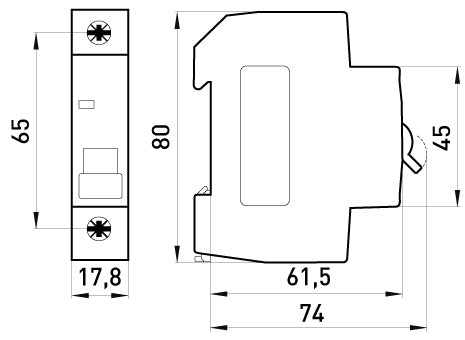 Interruttore automatico di sovracorrente Mcb.pro60 3p C25a 6ka