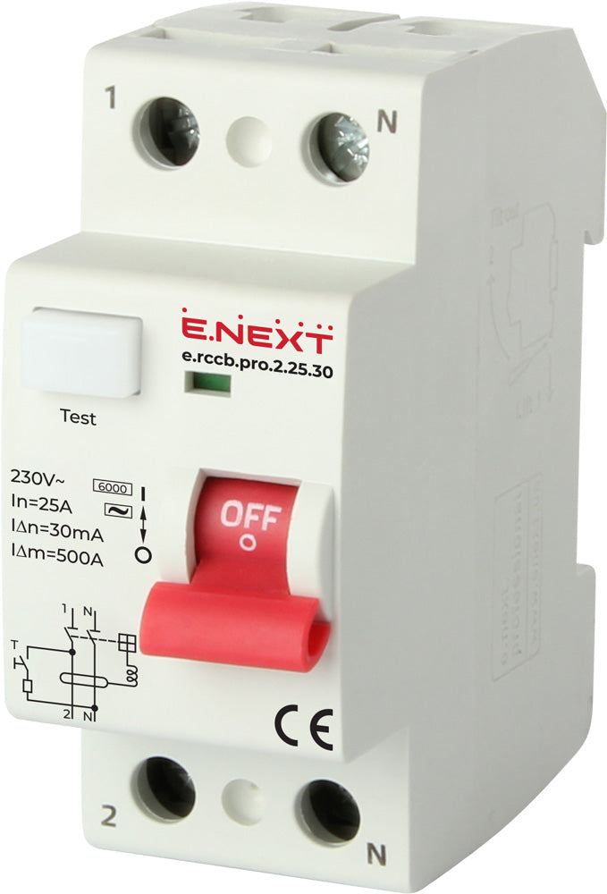 Rccb.pro 2p 25a 30ma
