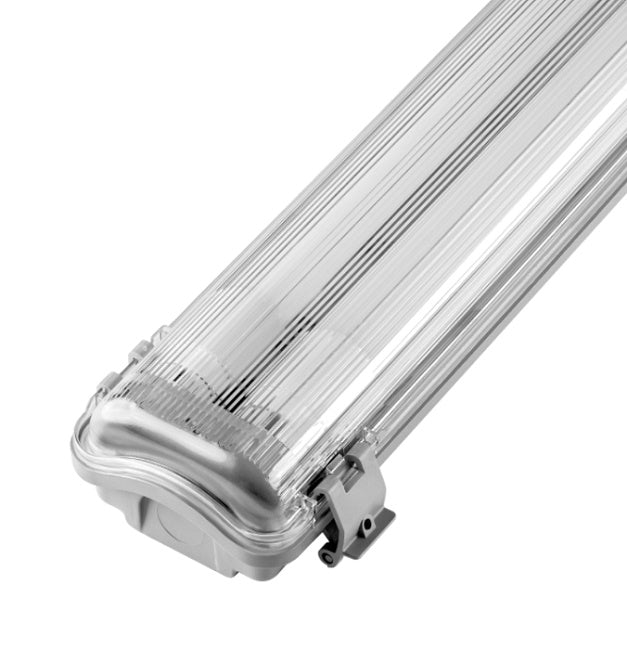 Ip65 Luminaire 120cm + 2 T8 Led Lamps 18w 3600lm 4000k