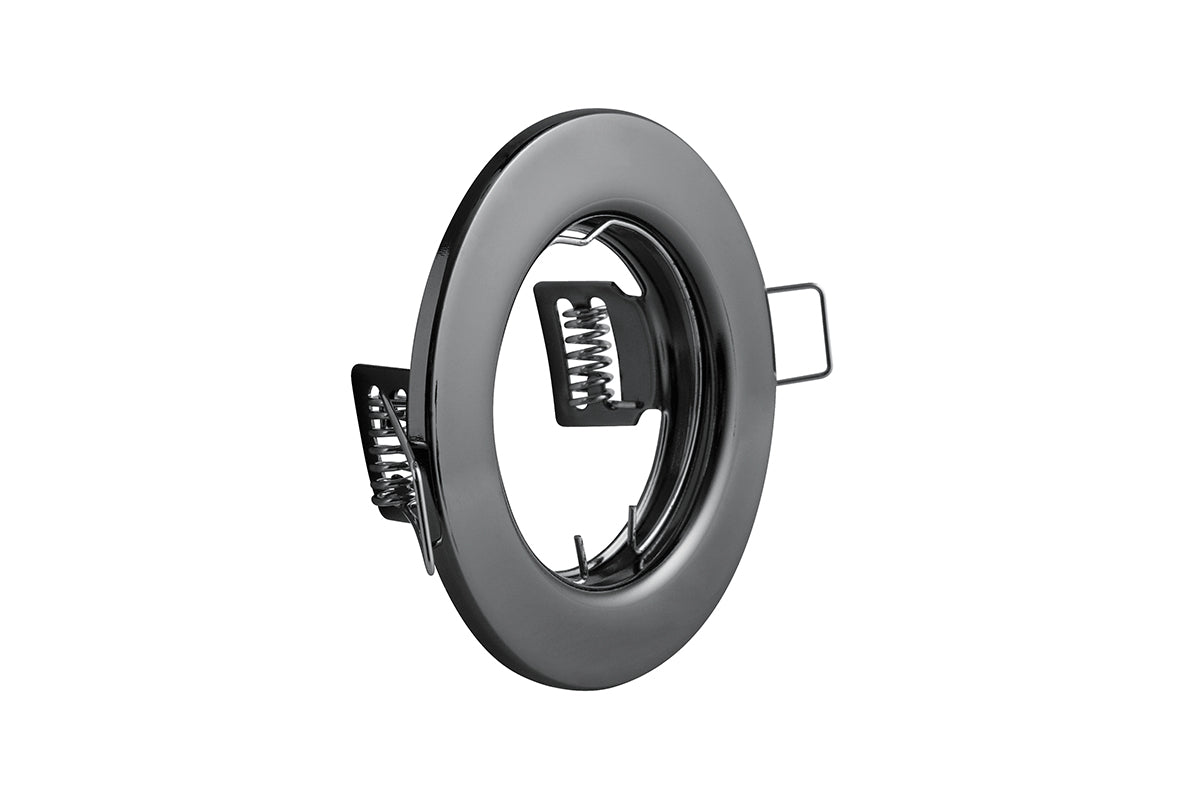 Faretto da Soffitto Parma IP20 Rotondo Nero Cromo