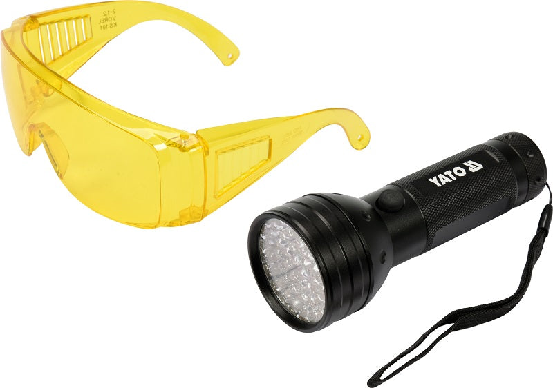 51 Led UV-zaklamp en brilset