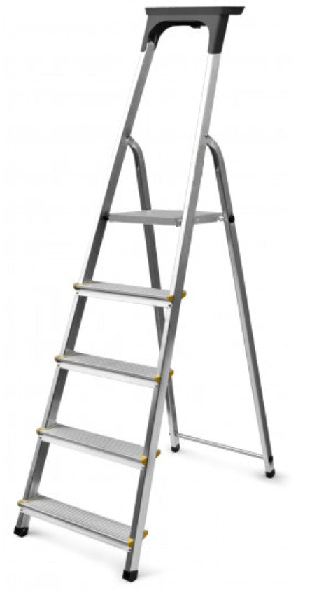 Fritstående Aluminiumsstige Nem 145cm 3 Trin + Platform