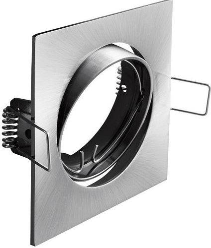 Spot de Plafond Porto-k Ip20 Carré Inox Avec Réglage