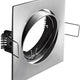 Ceiling Spot Light Porto-k Ip20 Square Inox With Adjustment