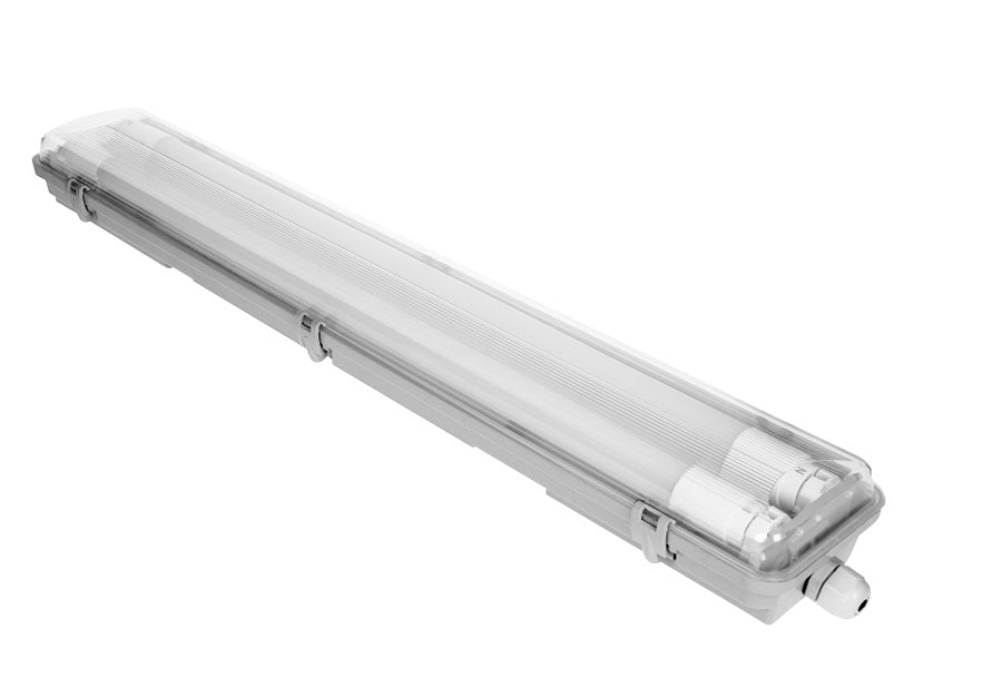 Ip65 Luminaire 60cm + 2 T8 Led Lamps 9w 1800lm 4000k
