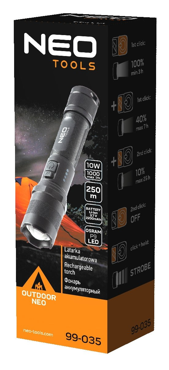 Osram P9 Led USB nabíjateľná baterka 1000Lm