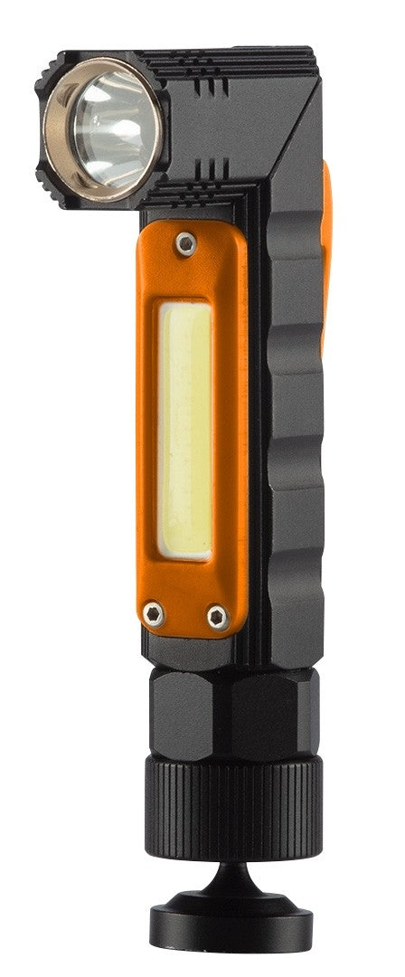 Flashlight Usb Rechargeable 300 Lm 2 In 1 Cree Xpe + Cob Led