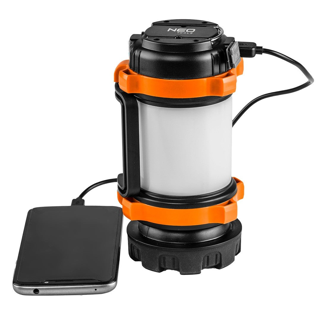 Genopladelig campinglampe 800 Lm Powerbank 3 i 1